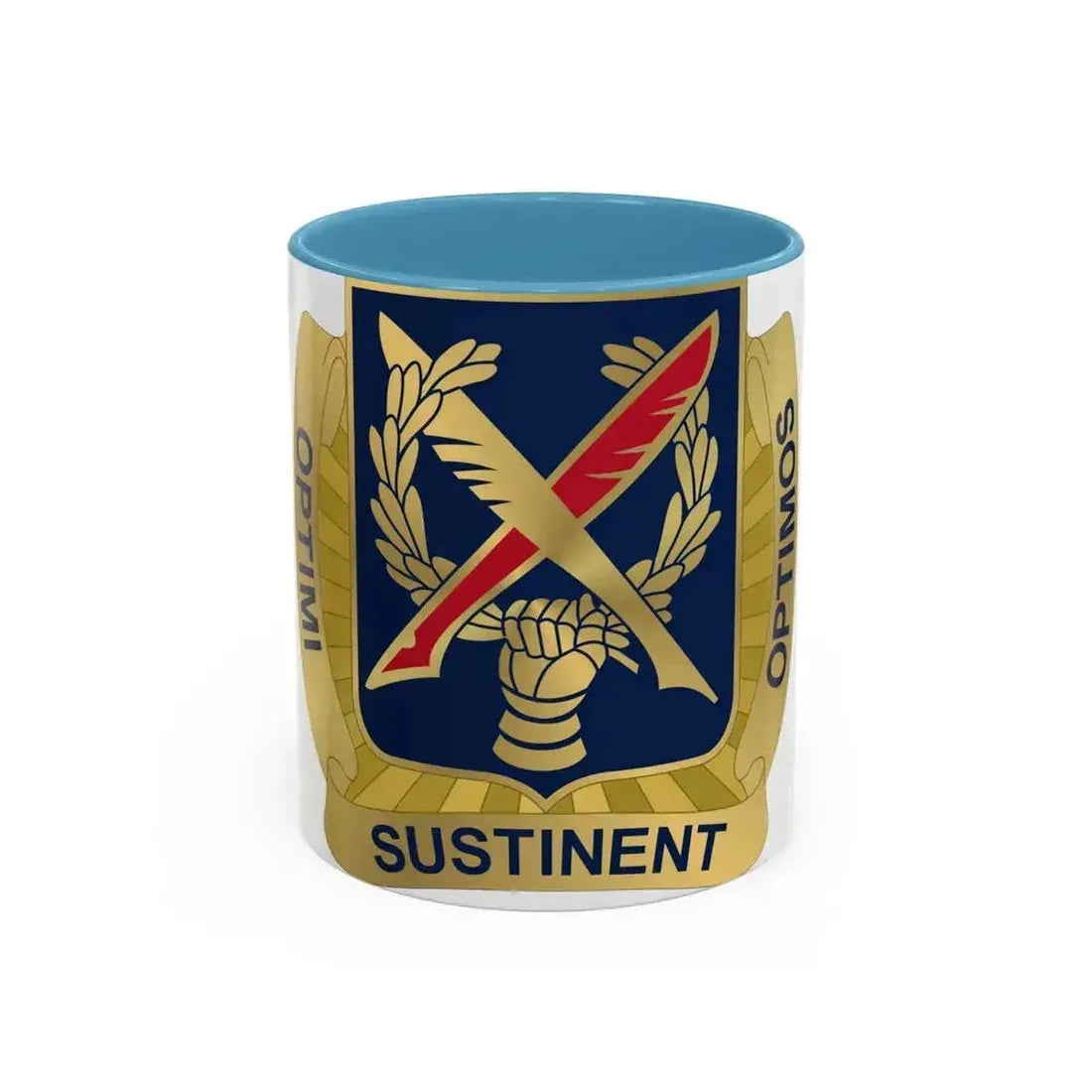 502 Personnel Services Battalion (U.S. Army) Accent Coffee Mug 11oz Light Blue - Go Mug Yourself