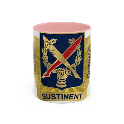 502 Personnel Services Battalion (U.S. Army) Accent Coffee Mug 11oz Pink - Go Mug Yourself