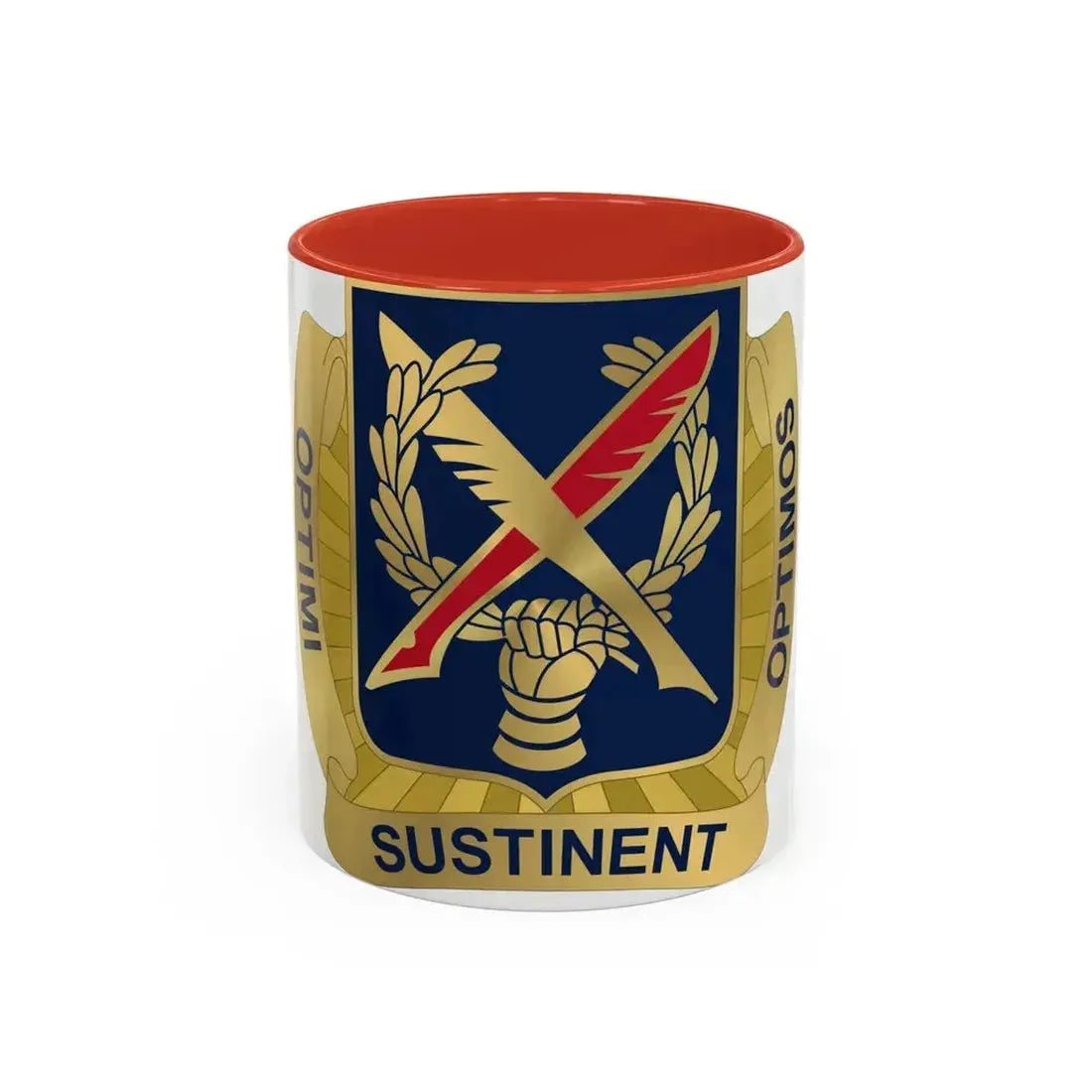 502 Personnel Services Battalion (U.S. Army) Accent Coffee Mug 11oz Red - Go Mug Yourself