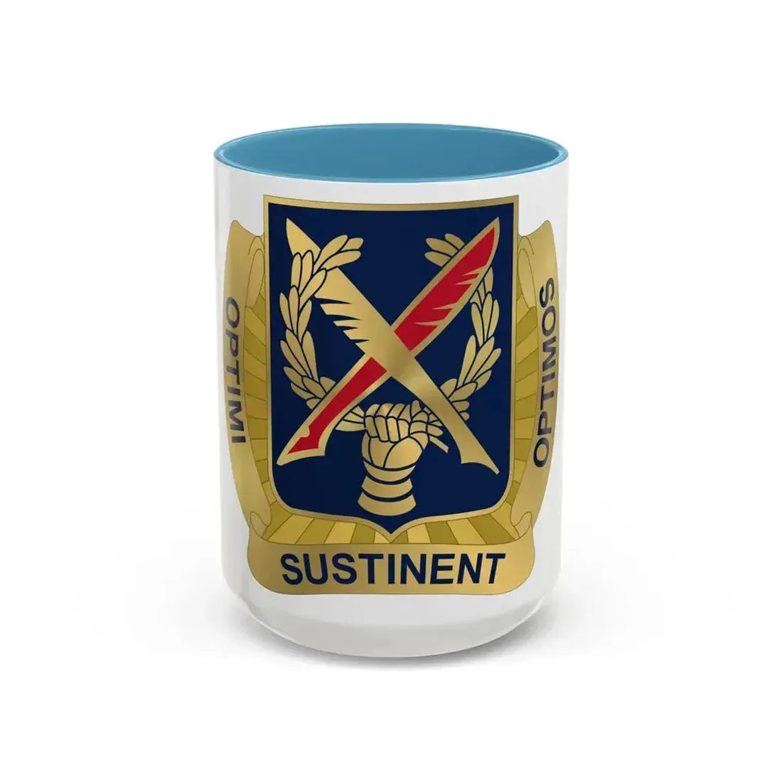 502 Personnel Services Battalion (U.S. Army) Accent Coffee Mug 15oz Light Blue - Go Mug Yourself
