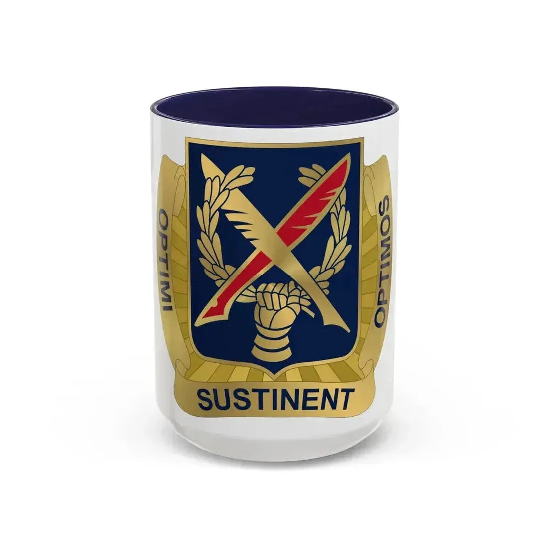 502 Personnel Services Battalion (U.S. Army) Accent Coffee Mug 15oz Navy - Go Mug Yourself