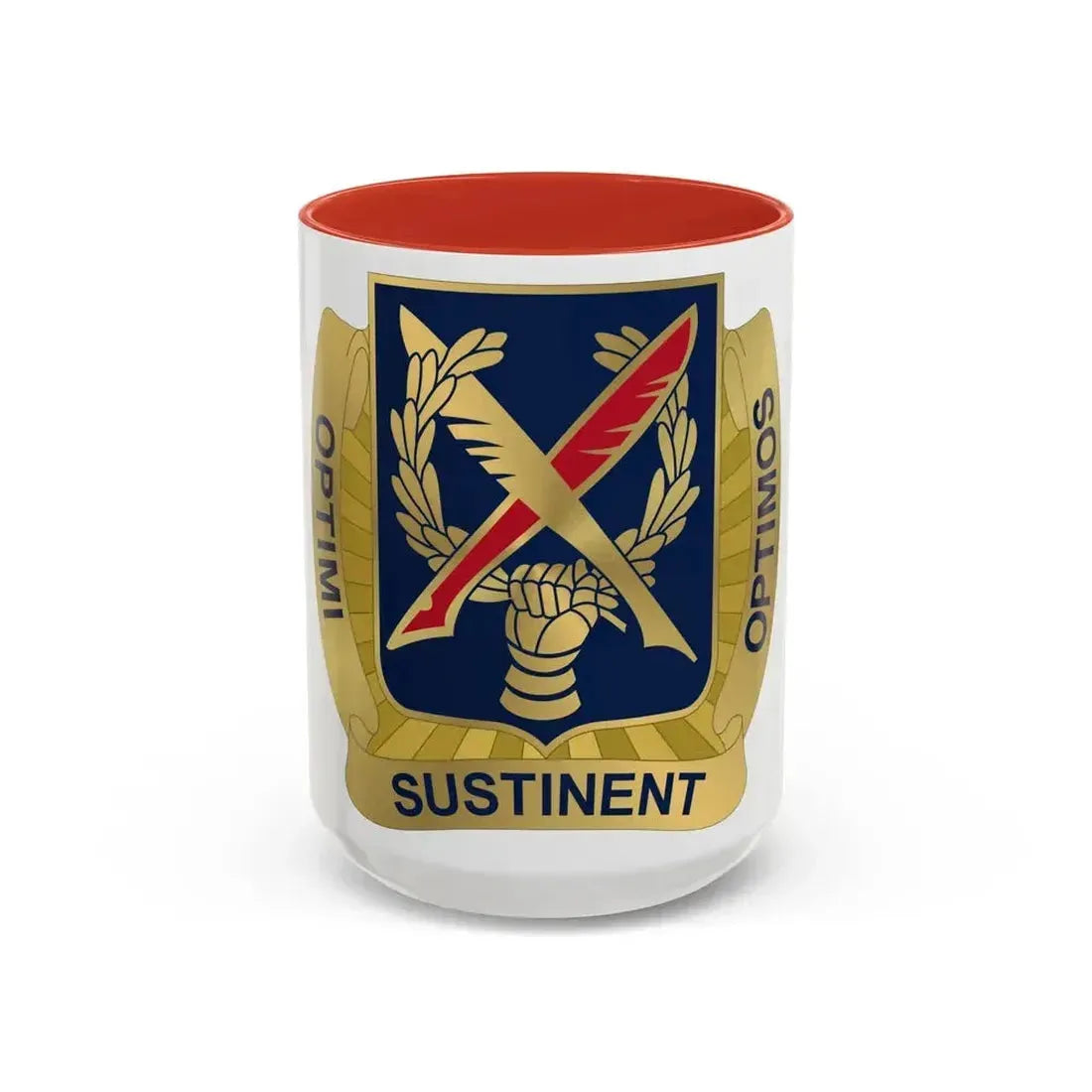 502 Personnel Services Battalion (U.S. Army) Accent Coffee Mug 15oz Red - Go Mug Yourself