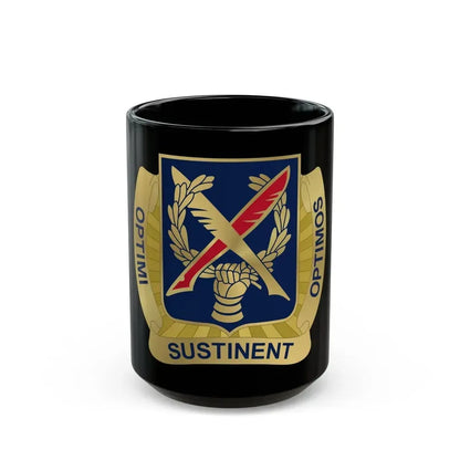 502 Personnel Services Battalion (U.S. Army) Black Coffee Mug 15oz - Go Mug Yourself