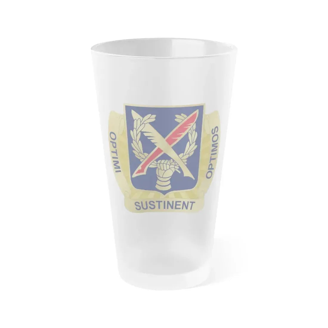 502 Personnel Services Battalion (U.S. Army) Frosted Pint Glass 16oz Default Title - Go Mug Yourself