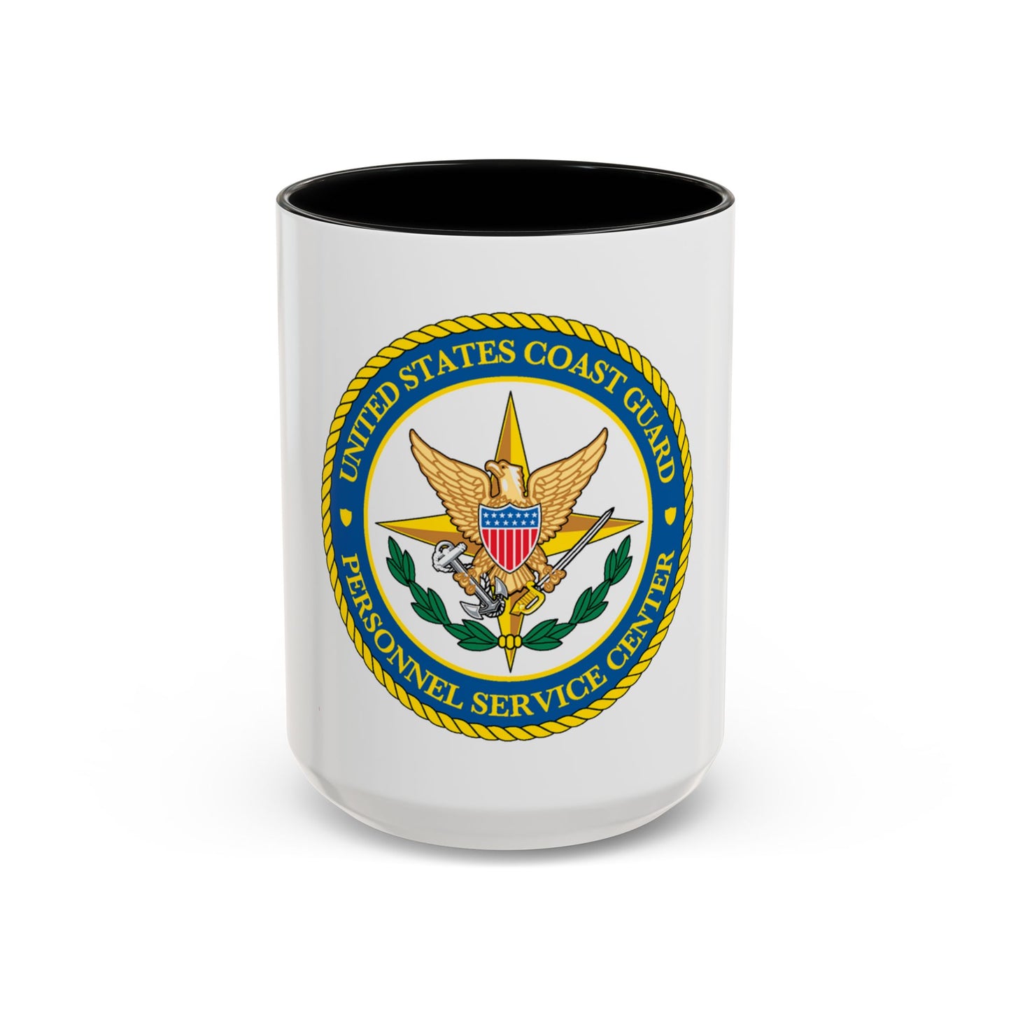 USCG Personnel Service Center (U.S. Coast Guard) Accent Coffee Mug