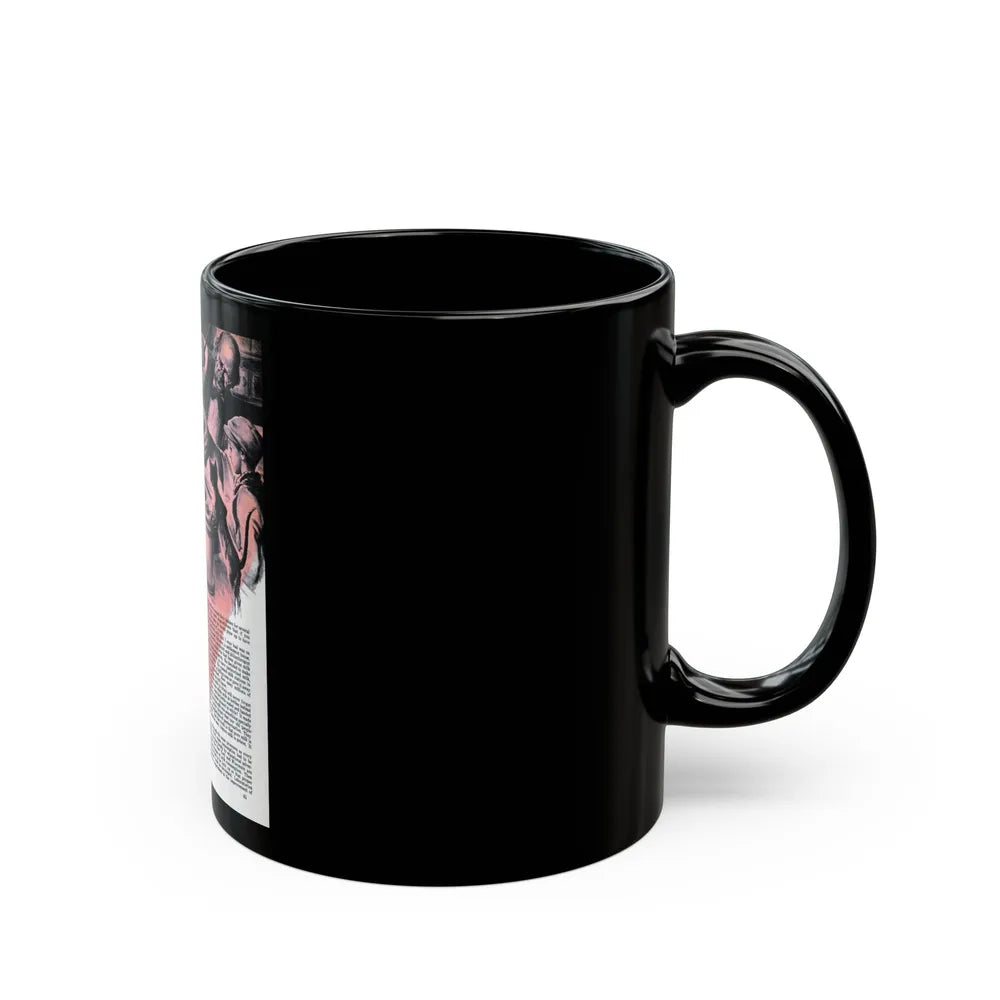 Blue Milk and White, Liberty, November 26, 1938 - Black Coffee Mug-Go Mug Yourself