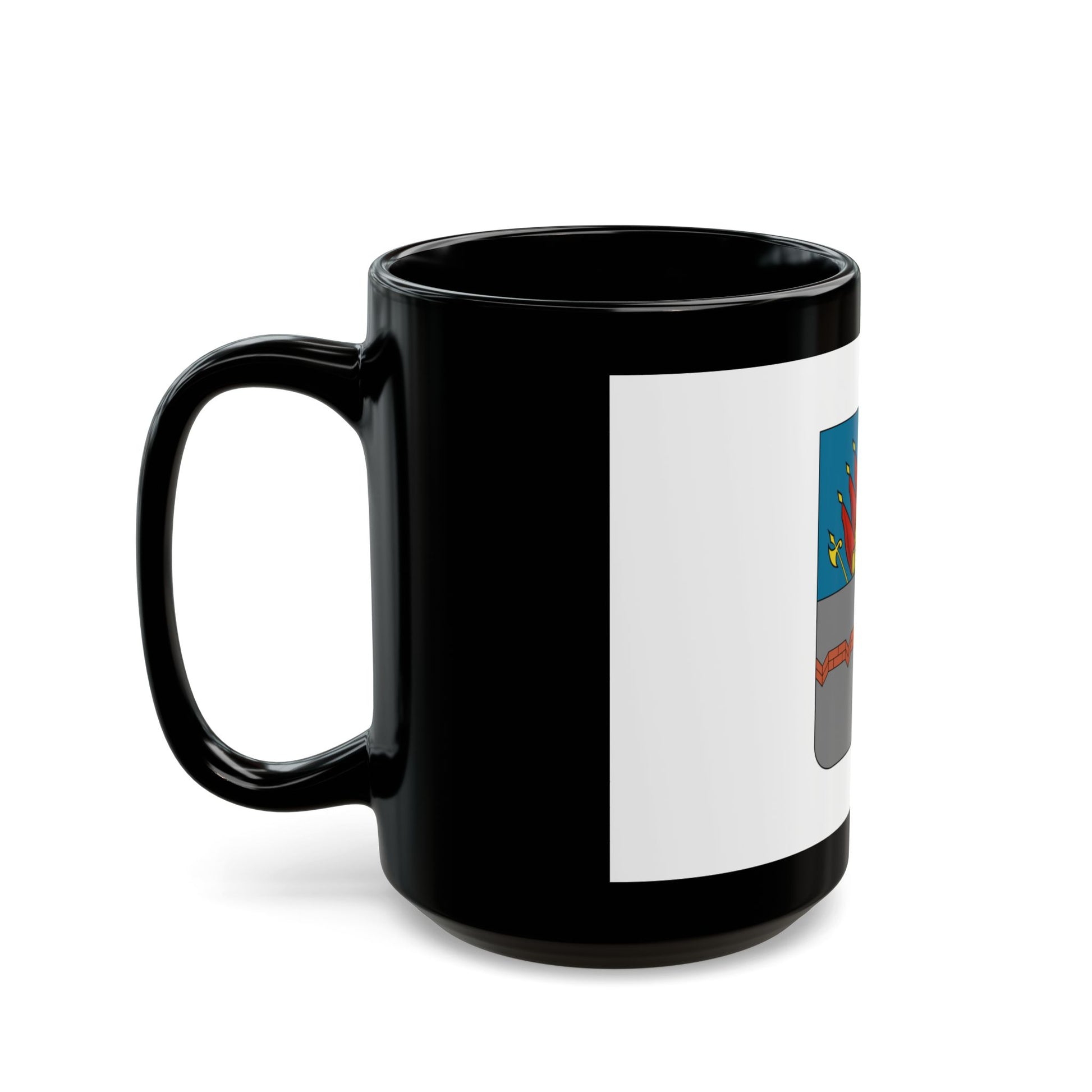 Former Flag of Omsk Russia - Black Coffee Mug-Go Mug Yourself