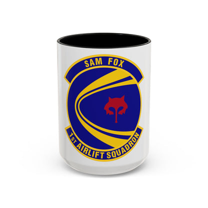 1st Airlift Squadron (U.S. Air Force) Accent Coffee Mug