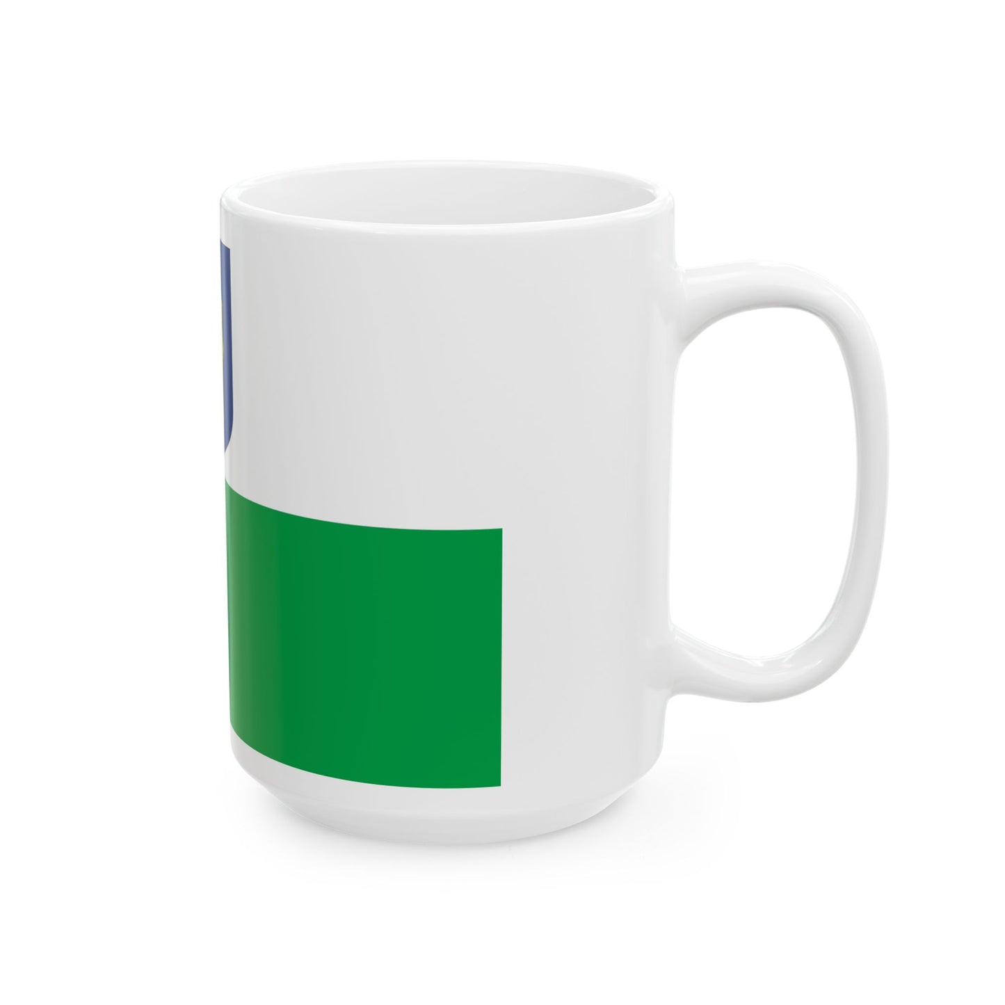 Flag of Petseri County Estonia - White Coffee Mug-Go Mug Yourself