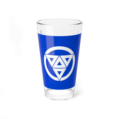 Flag of Aogashima Tokyo (Japan) Pint Glass 16oz