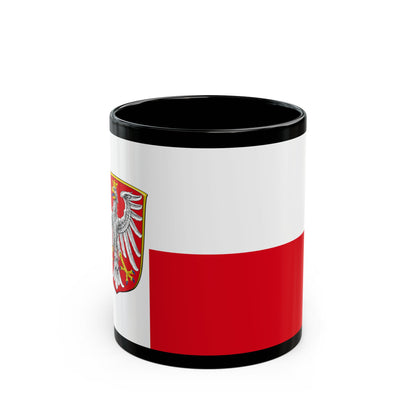 Flag of Frankfurt am Main Germany - Black Coffee Mug-11oz-Go Mug Yourself