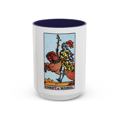 The Knight of Wands (Tarot Card) Accent Coffee Mug