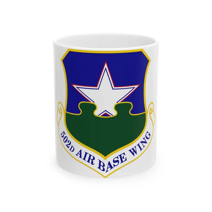 502d Air Base Wing (U.S. Air Force) White Coffee Mug-11oz-Go Mug Yourself