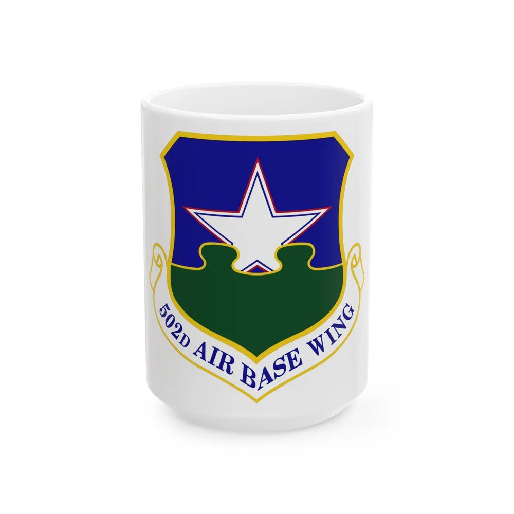 502d Air Base Wing (U.S. Air Force) White Coffee Mug-15oz-Go Mug Yourself