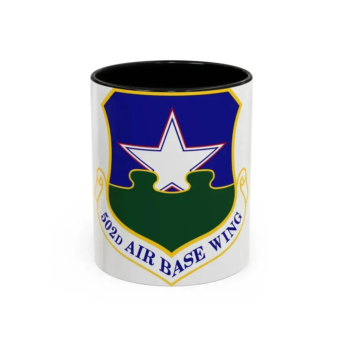 502d Air Base Wing (U.S. Air Force) Accent Coffee Mug 11oz Black - Go Mug Yourself
