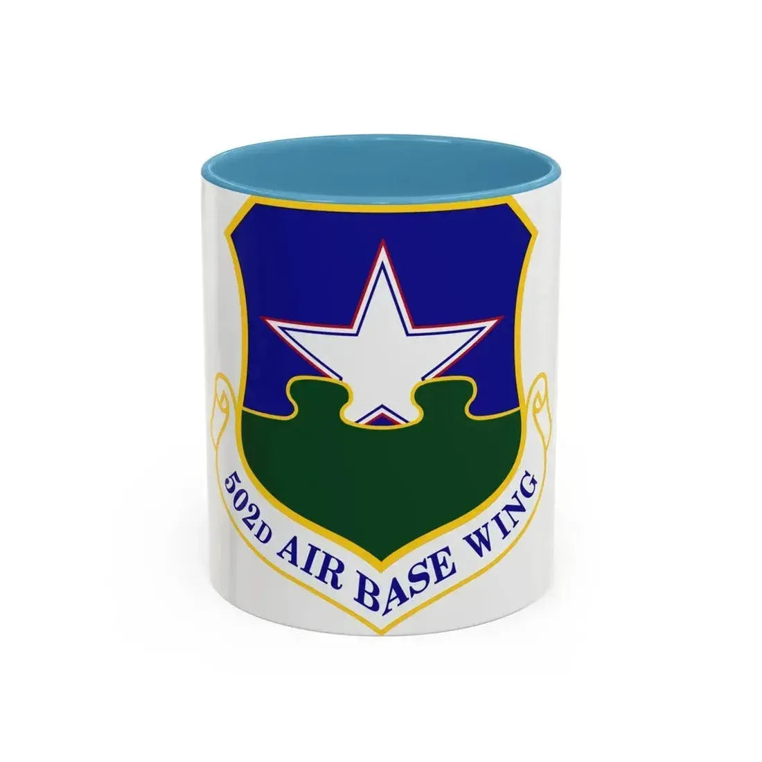 502d Air Base Wing (U.S. Air Force) Accent Coffee Mug 11oz Light Blue - Go Mug Yourself