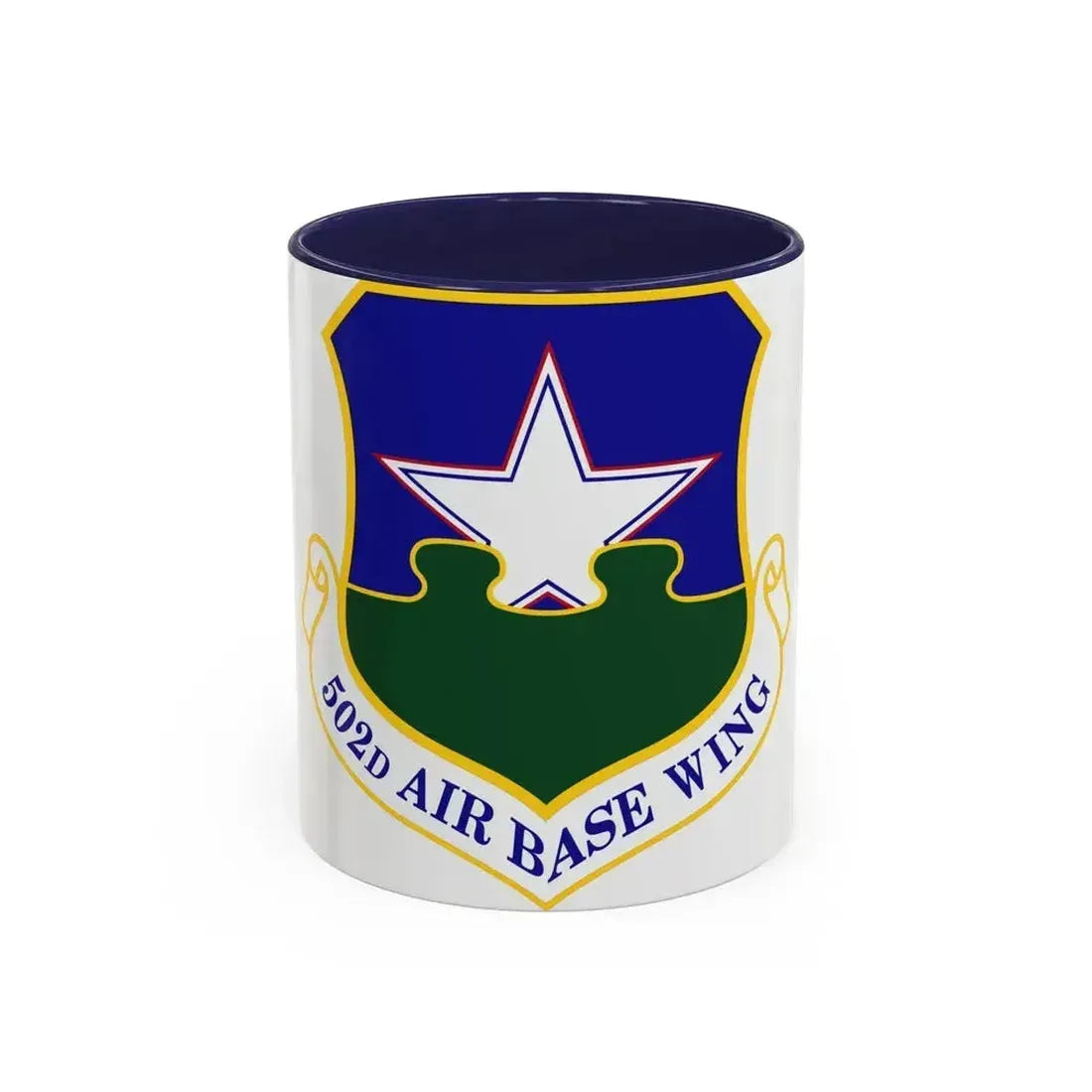 502d Air Base Wing (U.S. Air Force) Accent Coffee Mug 11oz Navy - Go Mug Yourself