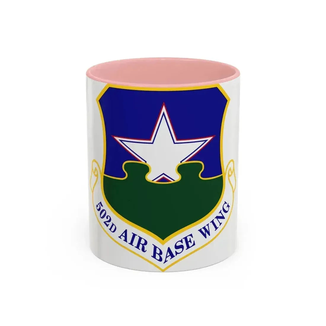 502d Air Base Wing (U.S. Air Force) Accent Coffee Mug 11oz Pink - Go Mug Yourself
