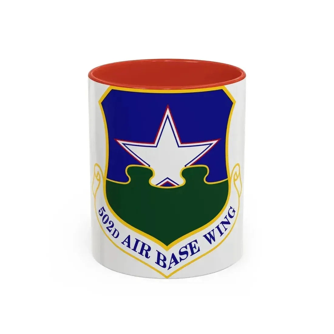 502d Air Base Wing (U.S. Air Force) Accent Coffee Mug 11oz Red - Go Mug Yourself