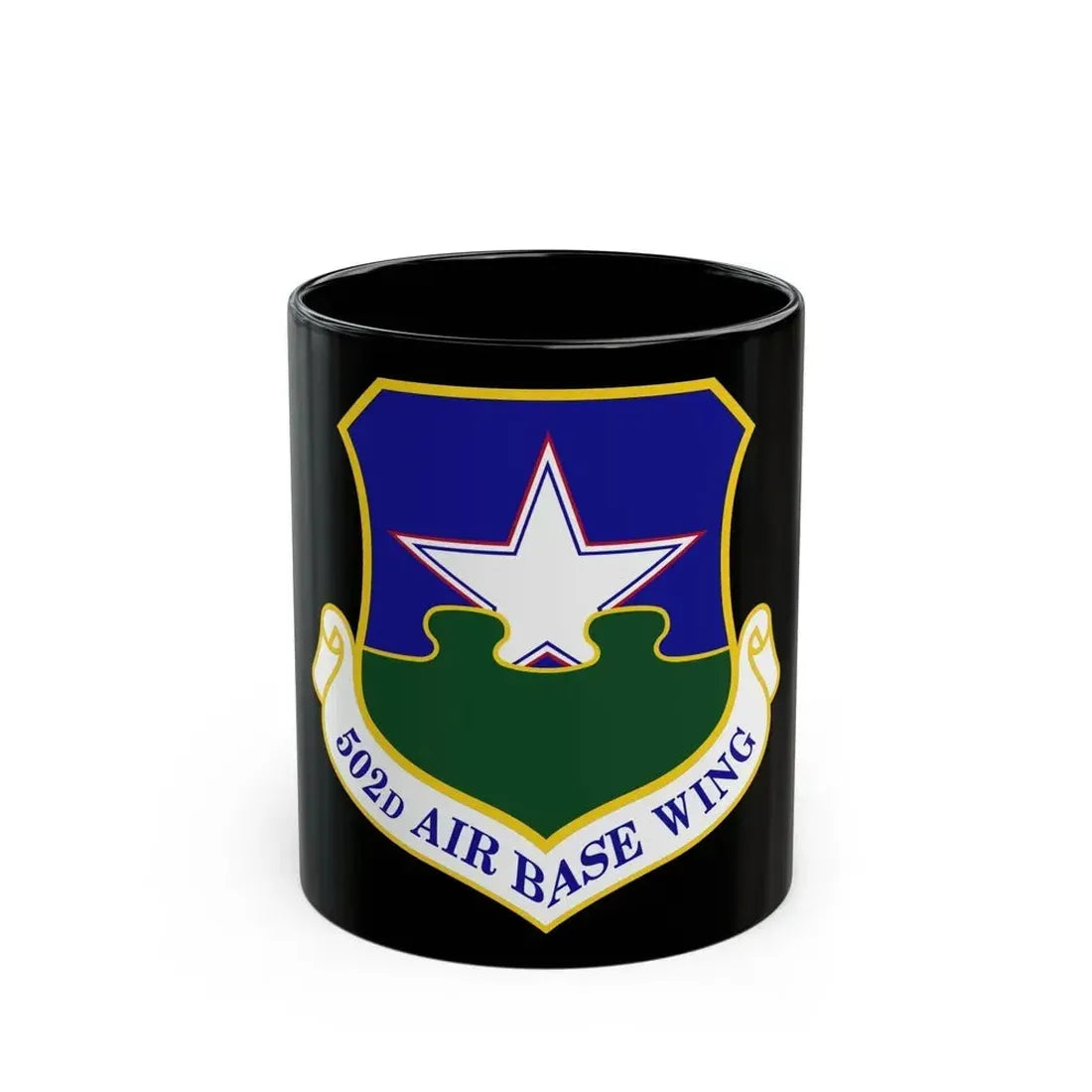 502d Air Base Wing (U.S. Air Force) Black Coffee Mug 11oz - Go Mug Yourself