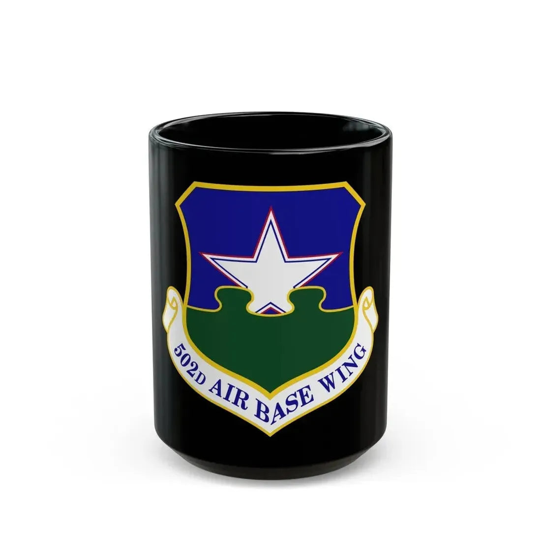 502d Air Base Wing (U.S. Air Force) Black Coffee Mug 15oz - Go Mug Yourself