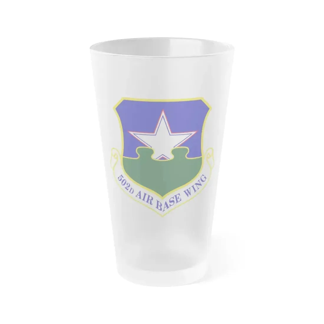 502d Air Base Wing (U.S. Air Force) Frosted Pint Glass 16oz Default Title - Go Mug Yourself