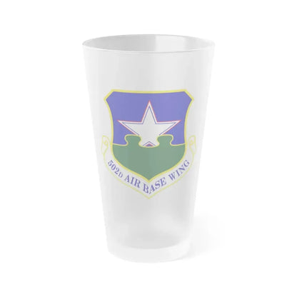 502d Air Base Wing (U.S. Air Force) Frosted Pint Glass 16oz Default Title - Go Mug Yourself