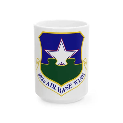 502d Air Base Wing (U.S. Air Force) White Coffee Mug 15oz - Go Mug Yourself