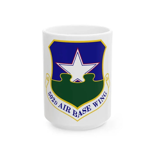 502d Air Base Wing (U.S. Air Force) White Coffee Mug 15oz - Go Mug Yourself