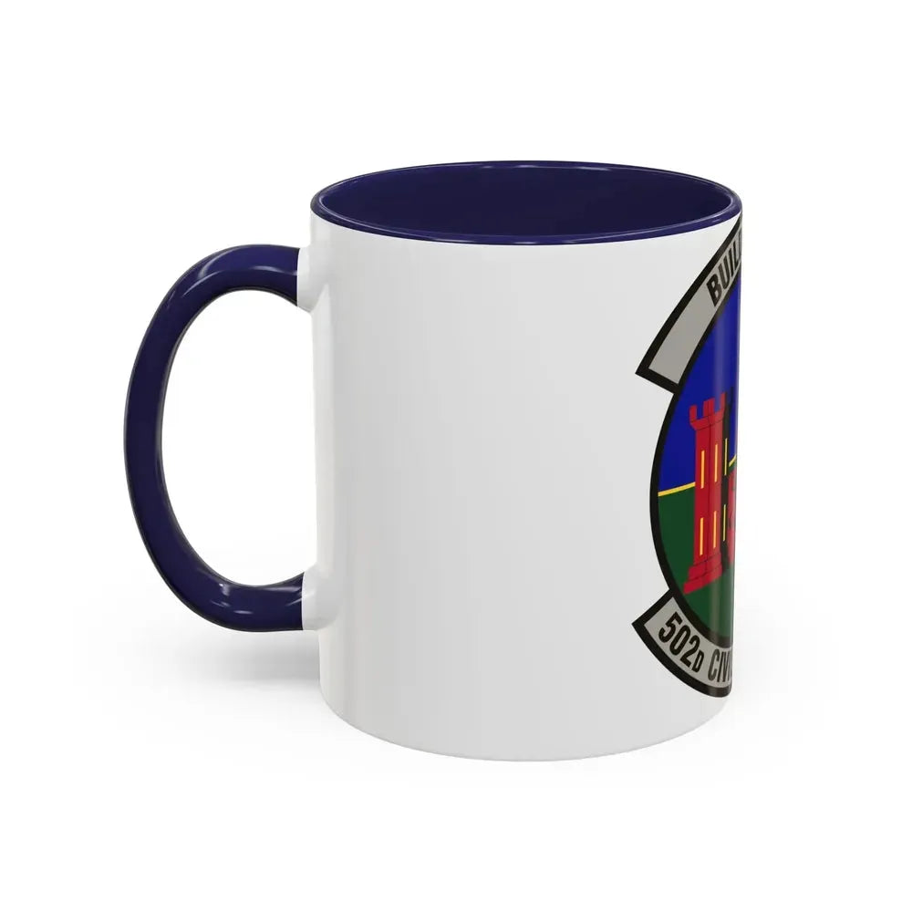 502d Civil Engineer Squadron (U.S. Air Force) Accent Coffee Mug - Go Mug Yourself