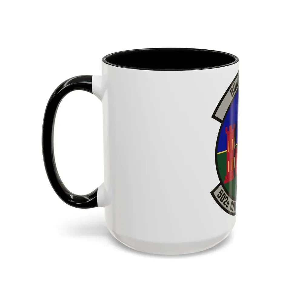 502d Civil Engineer Squadron (U.S. Air Force) Accent Coffee Mug - Go Mug Yourself