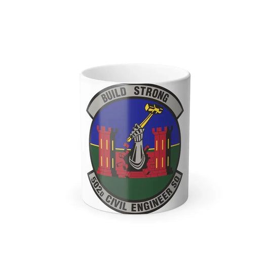 502d Civil Engineer Squadron (U.S. Air Force) Color Changing Coffee Mug 11oz - Go Mug Yourself