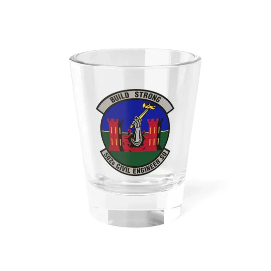 502d Civil Engineer Squadron (U.S. Air Force) Shot Glass 1.5oz 1.5oz - Go Mug Yourself
