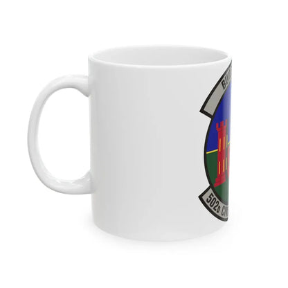 502d Civil Engineer Squadron (U.S. Air Force) White Coffee Mug - Go Mug Yourself