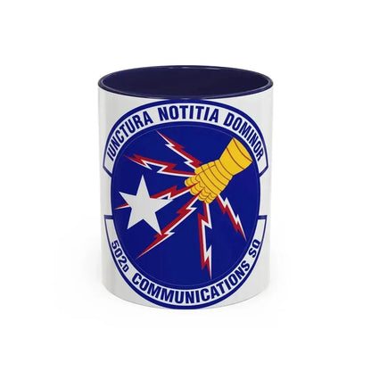 502d Communications Squadron (U.S. Air Force) Accent Coffee Mug 11oz Navy - Go Mug Yourself