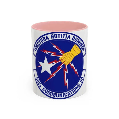 502d Communications Squadron (U.S. Air Force) Accent Coffee Mug 11oz Pink - Go Mug Yourself