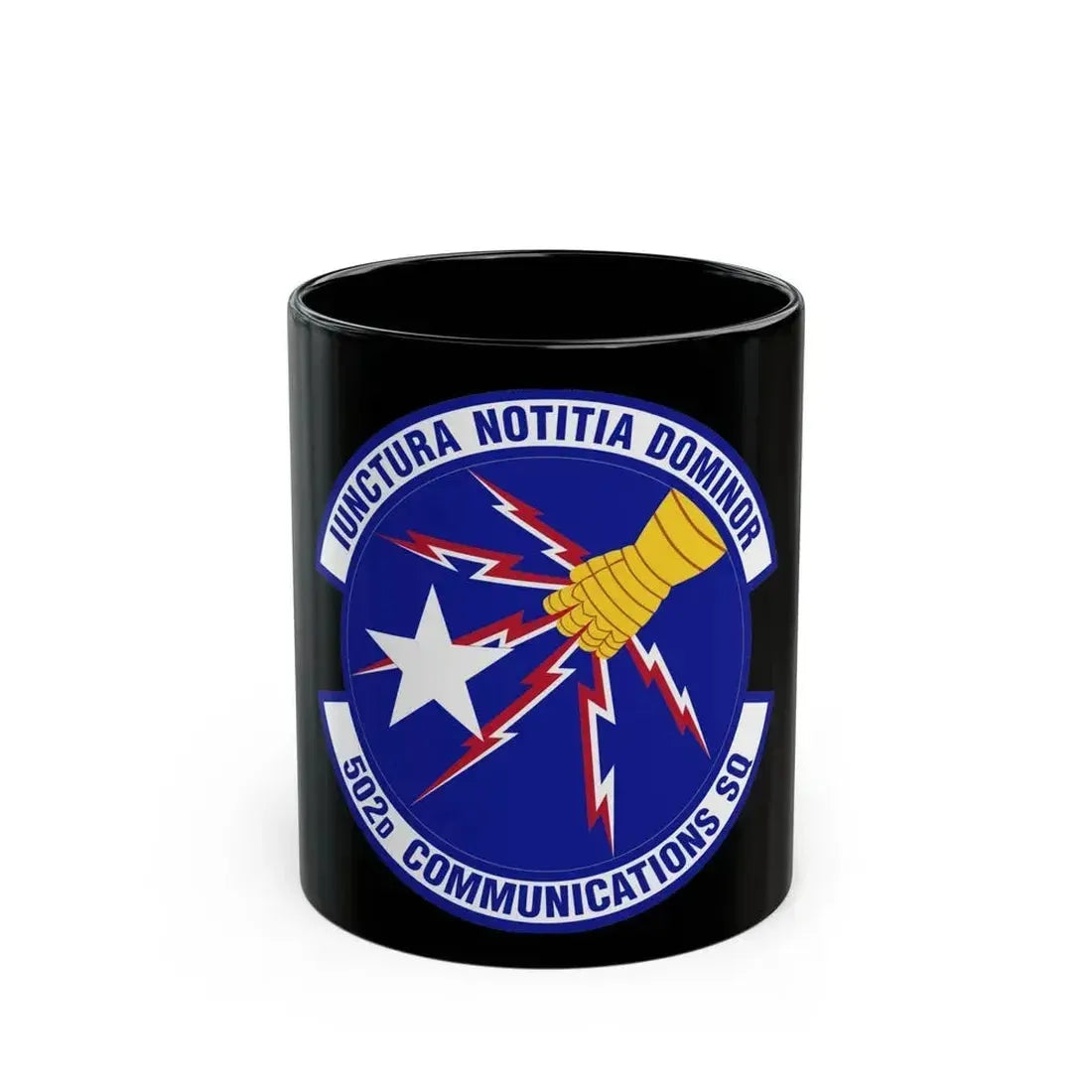 502d Communications Squadron (U.S. Air Force) Black Coffee Mug 11oz - Go Mug Yourself