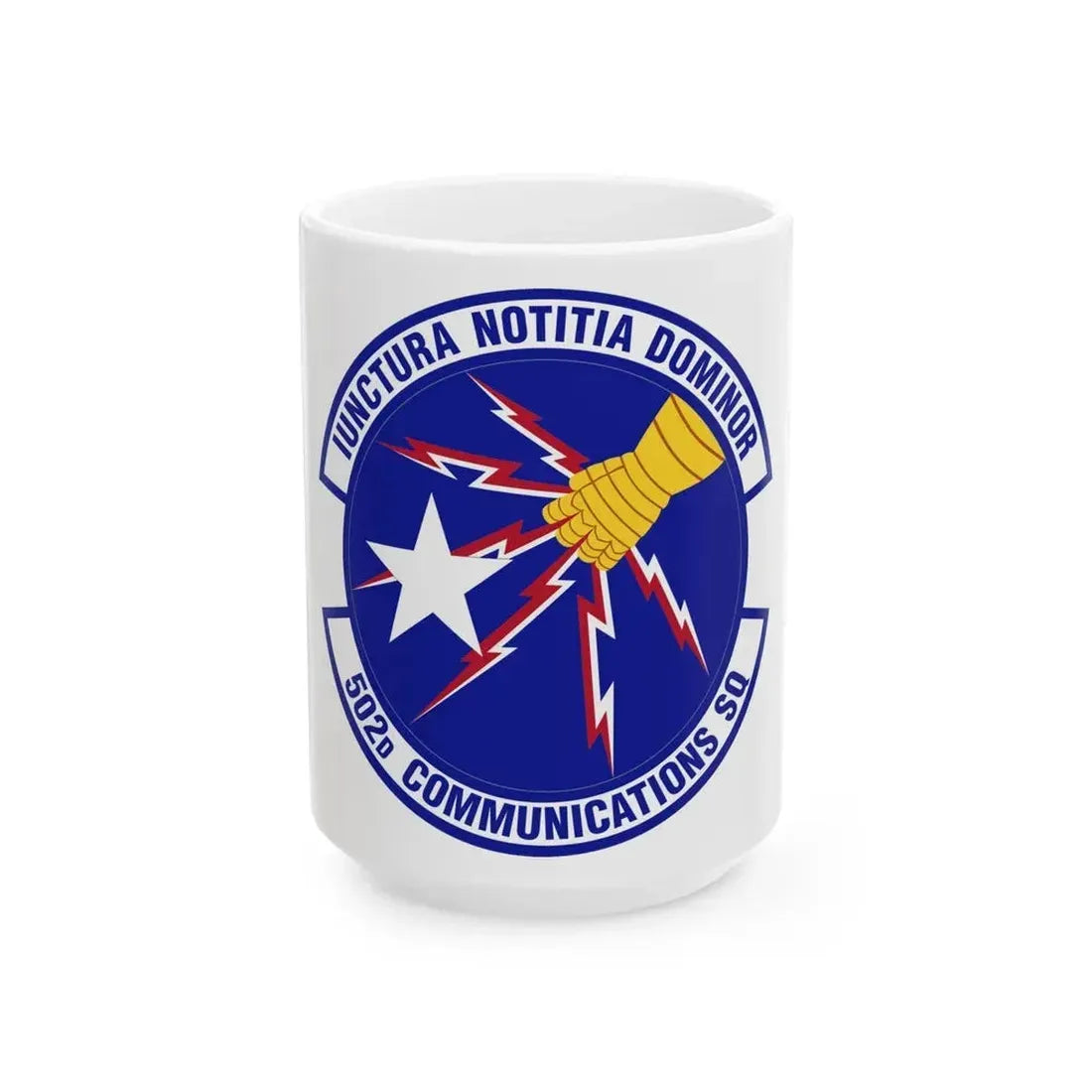 502d Communications Squadron (U.S. Air Force) White Coffee Mug 15oz - Go Mug Yourself