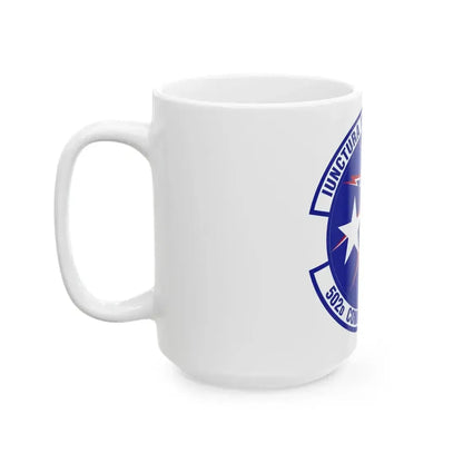 502d Communications Squadron (U.S. Air Force) White Coffee Mug - Go Mug Yourself