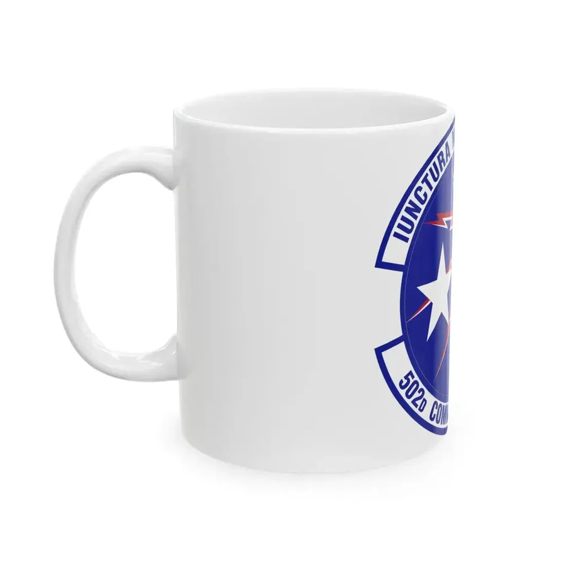 502d Communications Squadron (U.S. Air Force) White Coffee Mug - Go Mug Yourself