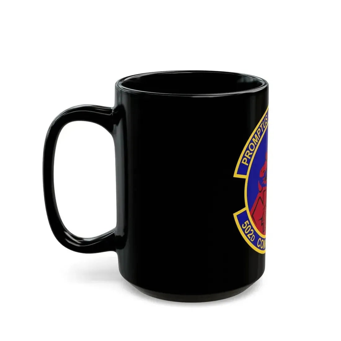 502d Comptroller Squadron (U.S. Air Force) Black Coffee Mug - Go Mug Yourself