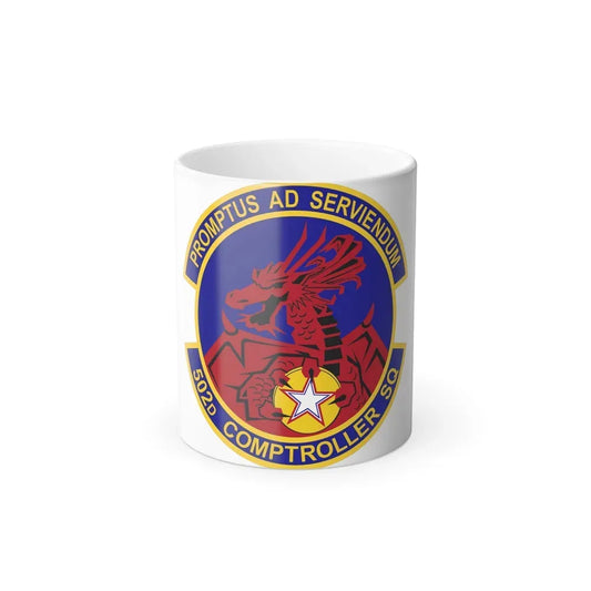 502d Comptroller Squadron (U.S. Air Force) Color Changing Coffee Mug 11oz - Go Mug Yourself