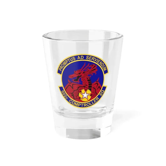 502d Comptroller Squadron (U.S. Air Force) Shot Glass 1.5oz 1.5oz - Go Mug Yourself