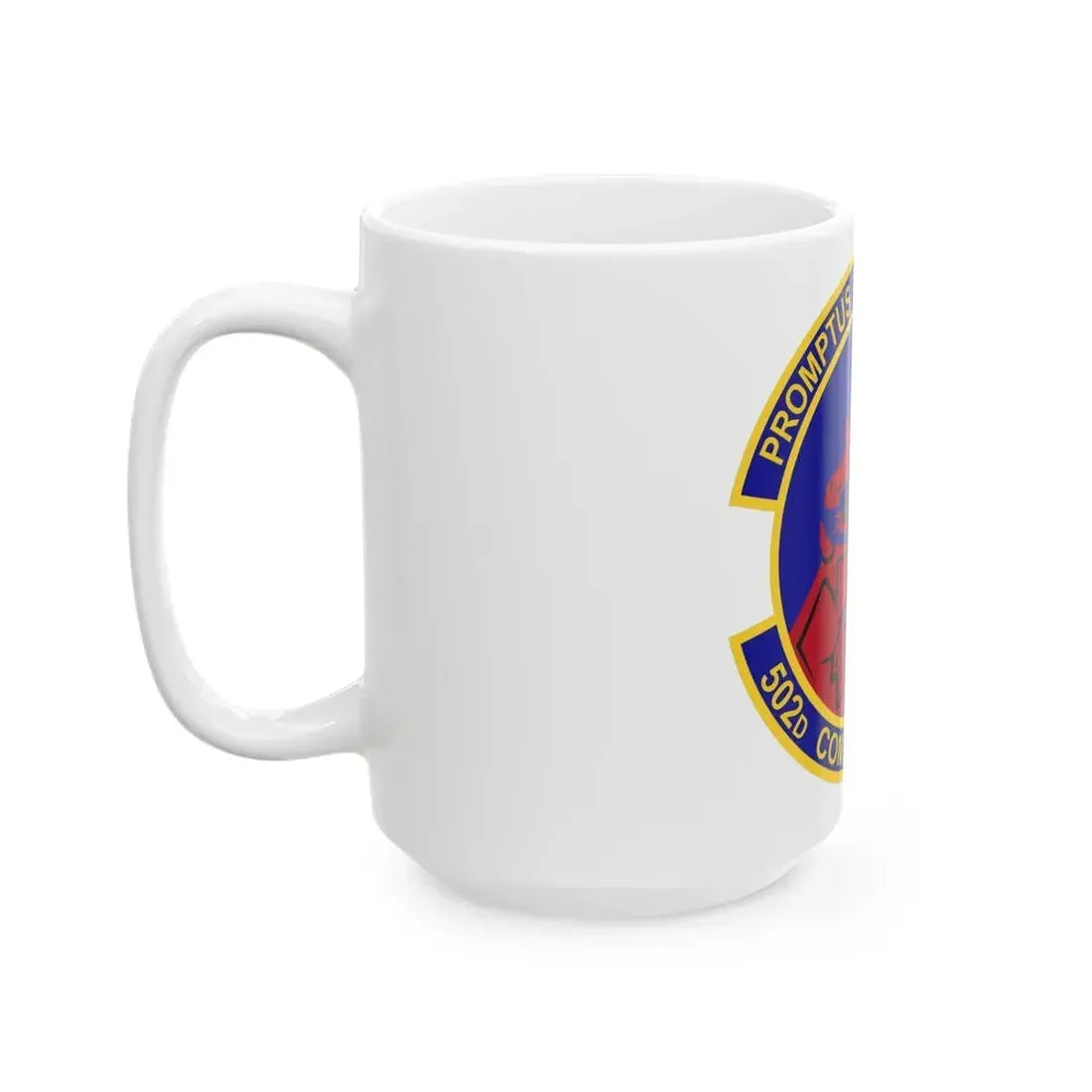 502d Comptroller Squadron (U.S. Air Force) White Coffee Mug - Go Mug Yourself