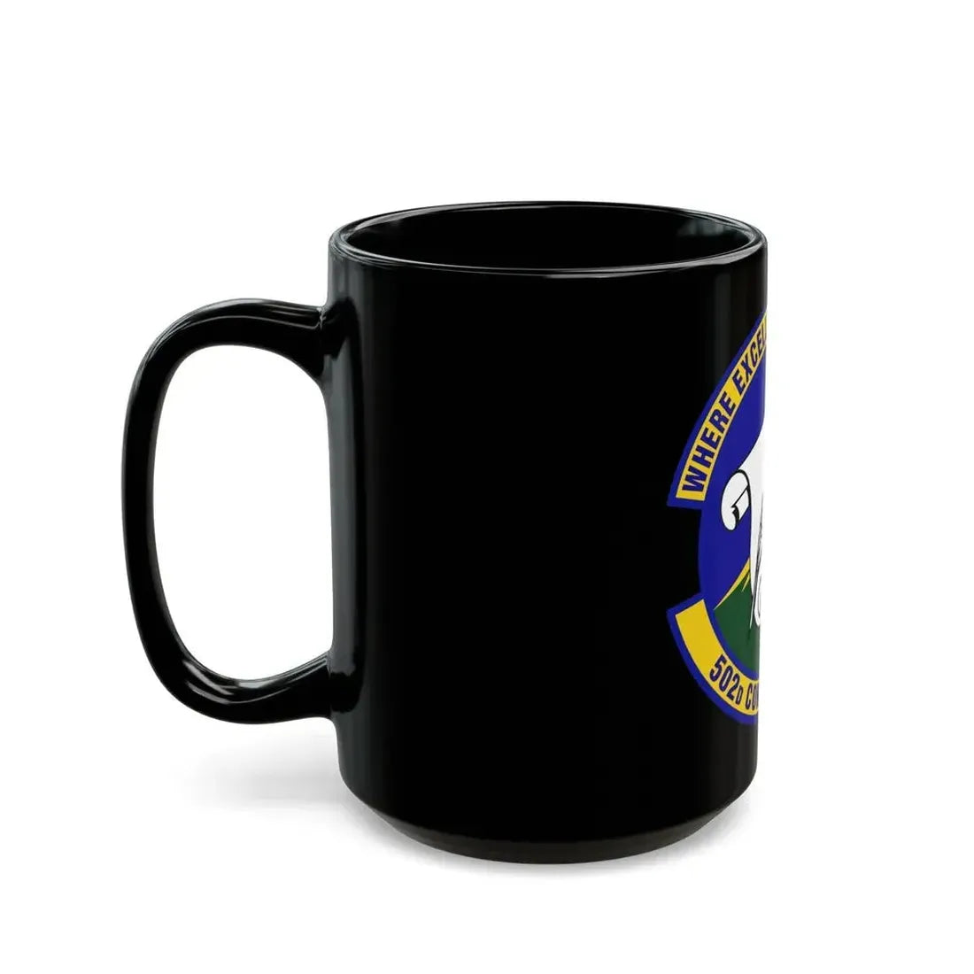 502d Contracting Squadron (U.S. Air Force) Black Coffee Mug - Go Mug Yourself