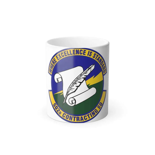 502d Contracting Squadron (U.S. Air Force) Color Changing Coffee Mug 11oz - Go Mug Yourself