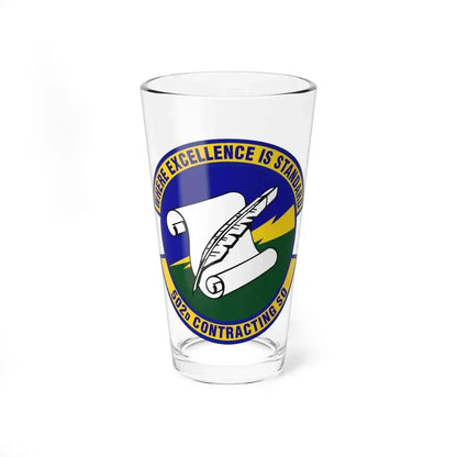 502d Contracting Squadron (U.S. Air Force) Pint Glass 16oz 16oz - Go Mug Yourself