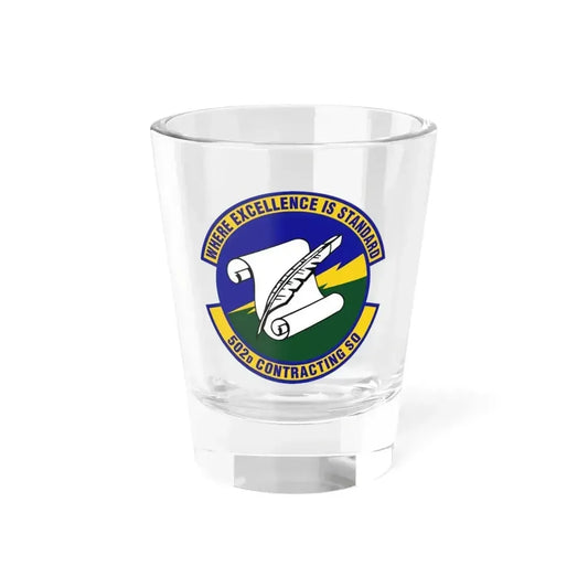 502d Contracting Squadron (U.S. Air Force) Shot Glass 1.5oz 1.5oz - Go Mug Yourself