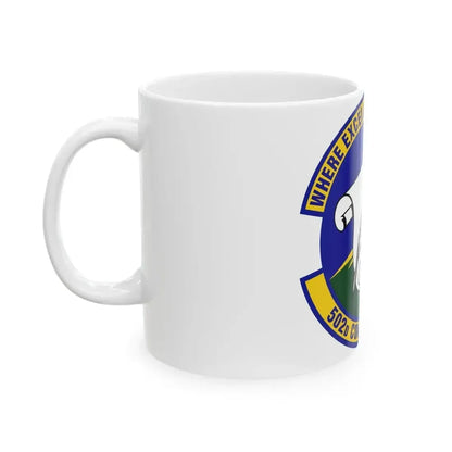502d Contracting Squadron (U.S. Air Force) White Coffee Mug - Go Mug Yourself