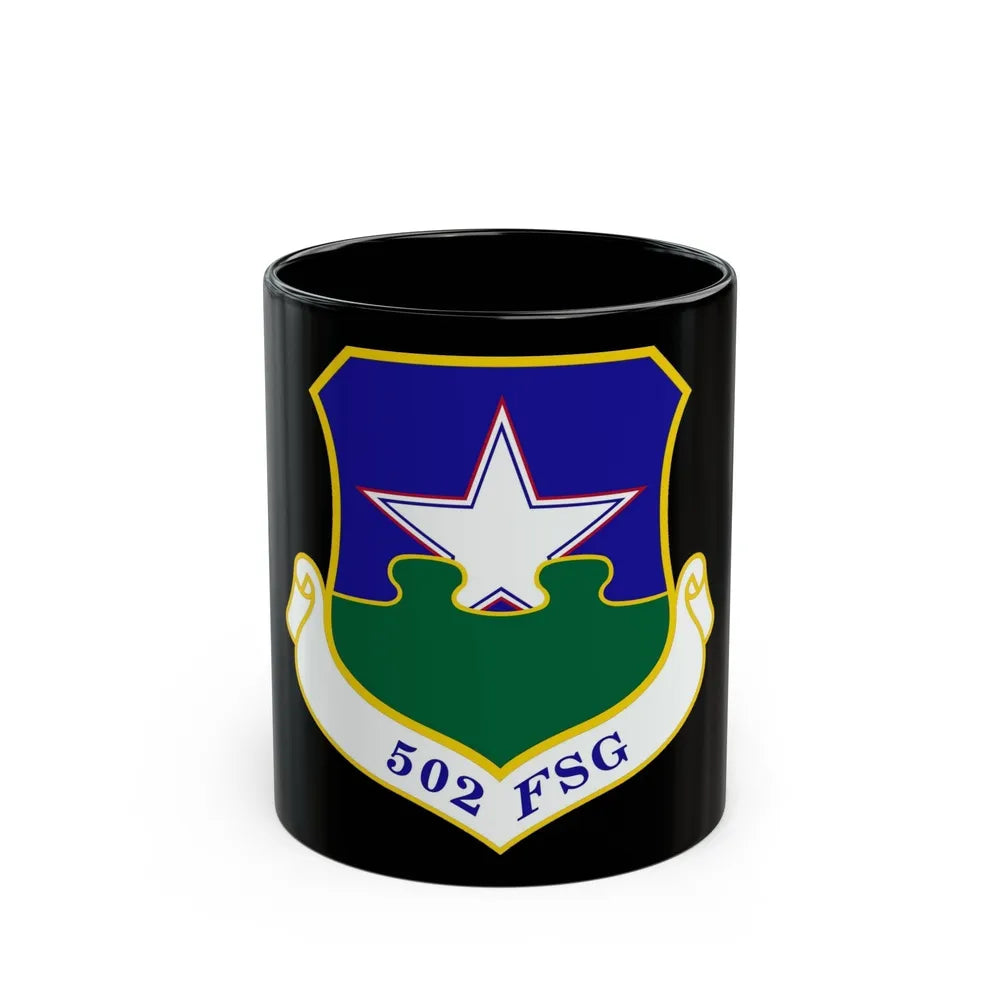 502d Force Support Group (U.S. Air Force) Black Coffee Mug-11oz-Go Mug Yourself